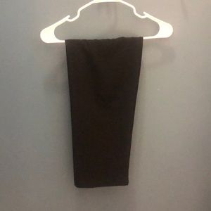 Plain black pencil skirt